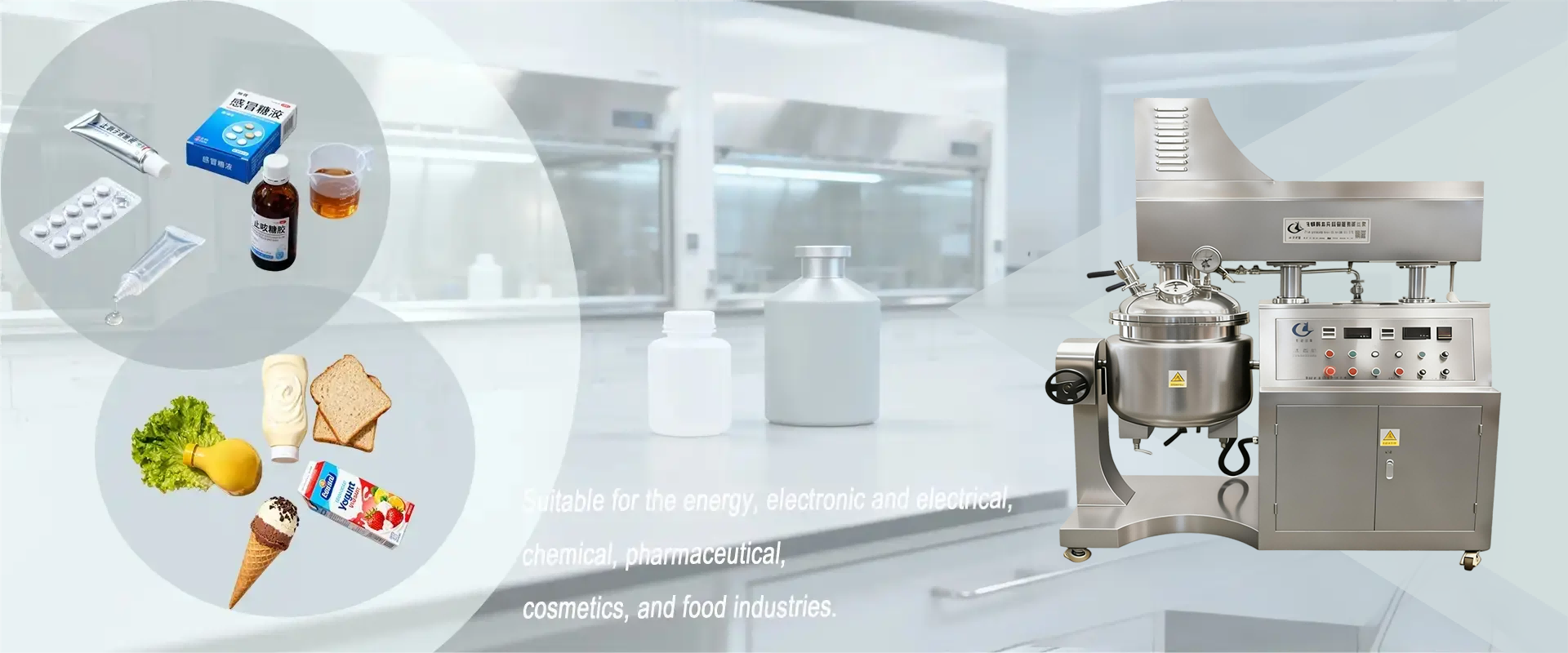 Fabricant de mélangeur émulsionnant sous vide